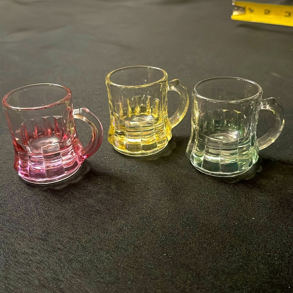 1950s Federal Glass Co Mini Beer Mugs